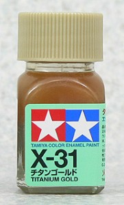 TAMIYA 琺瑯系油性漆 10ml 鈦金色 X-31 